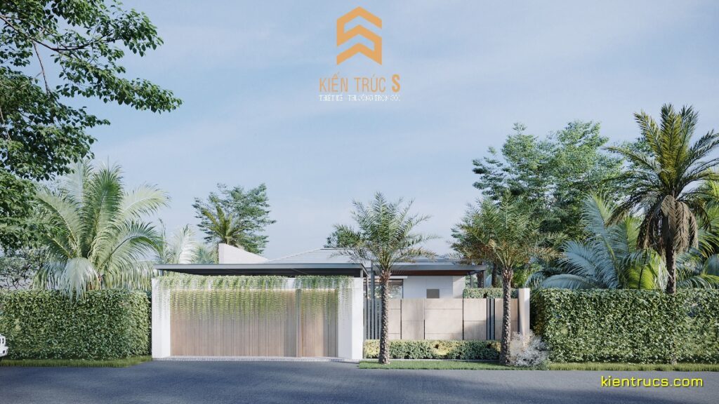 Công trình nhà cấp 4 mái nhật hiện đại - Anh Tuấn Đắk Nông 75 3d noi ngoai that a tuan daknong 1 Kiến trúc S