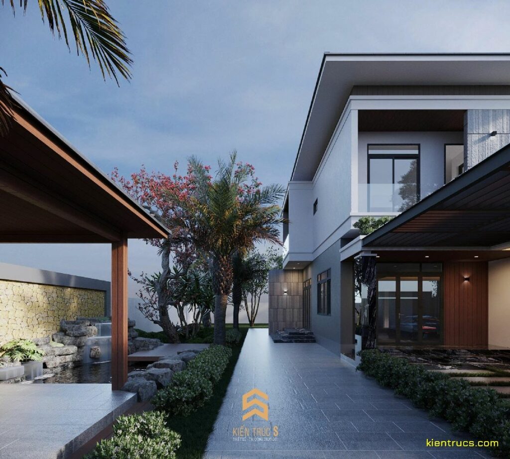 nha mai nhat 2 tang 3d 10 Kiến trúc S