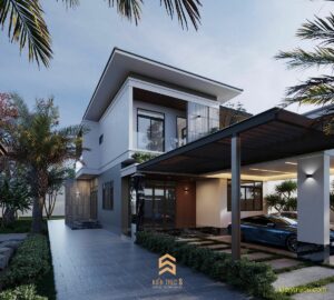 nha mai nhat 2 tang 3d 3 Kiến trúc S