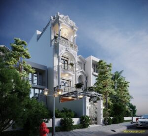 phoi canh 3d nha co tu 2 Kiến trúc S