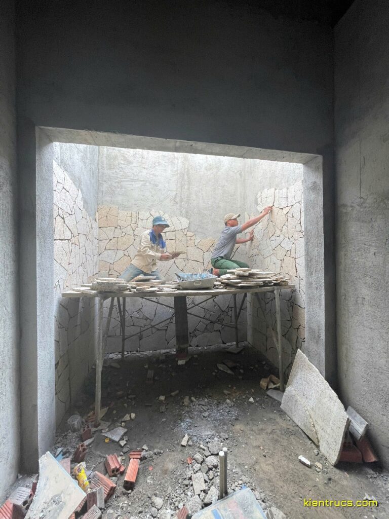 thi cong nha cap 4 anh tho cuebua 12 Kiến trúc S