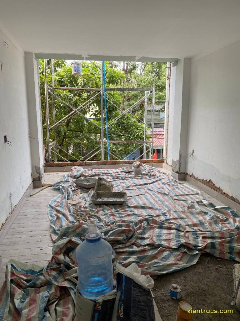 Công trình cải tạo nhà 4 tầng Quán cơm Mai - Phan Bội Châu BMT 27 thi cong quan com phan boi chau 2 Kiến trúc S