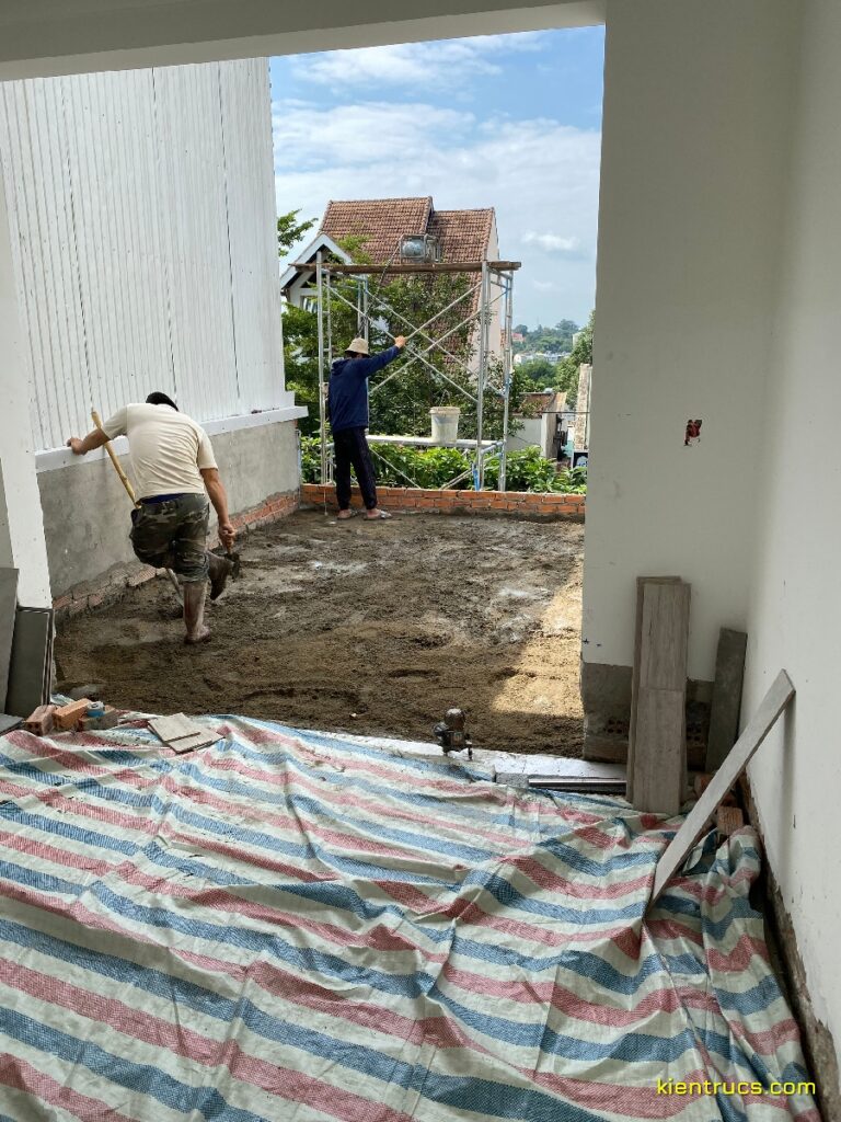 Công trình cải tạo nhà 4 tầng Quán cơm Mai - Phan Bội Châu BMT 33 thi cong quan com phan boi chau 8 Kiến trúc S