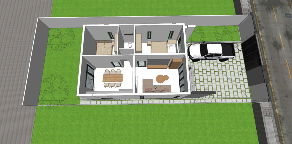 xay nha cap 4 tron goi 600 tr 11 Kiến trúc S