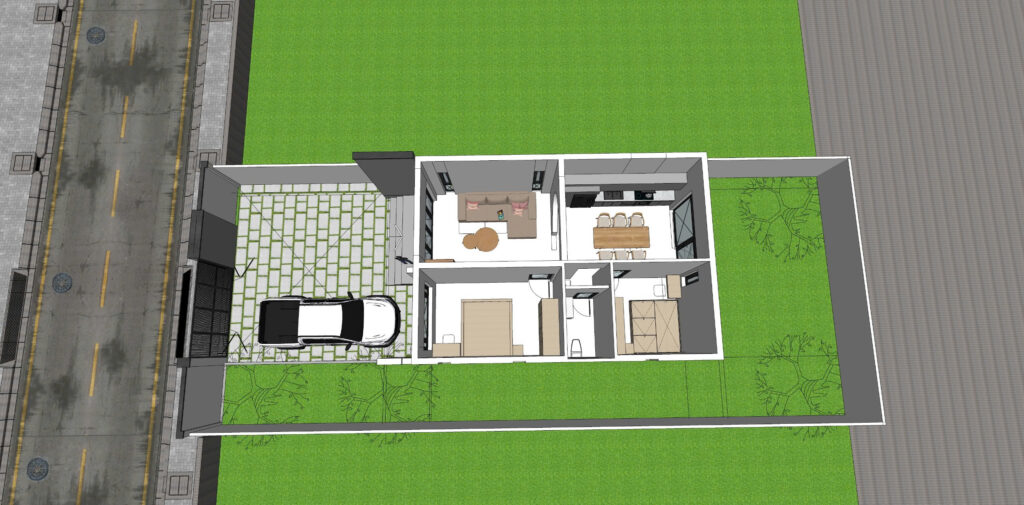 xay nha cap 4 tron goi 600 tr 9 Kiến trúc S